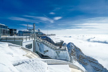 Ausblick auf die Alpen von der Zugspitze