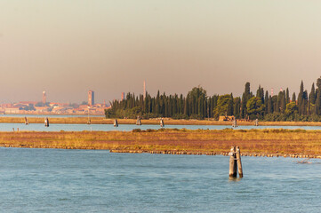 Murano, Venezia. San Francesco' island towards Murano