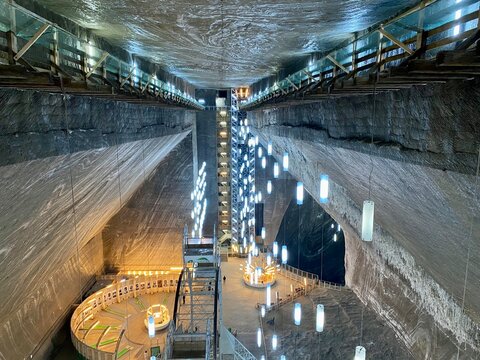 Turda salt mine, Transylvania, Romania