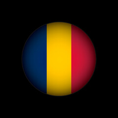 Country Chad. Chad flag. Vector illustration.