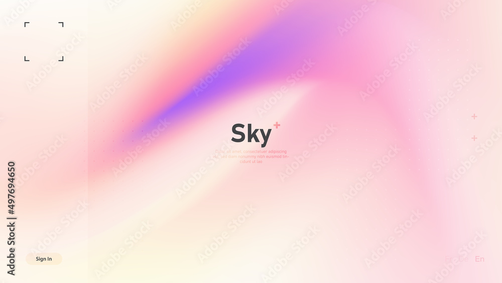 Canvas Prints dynamic soft gradient background. modern bright wallpaper with colorful half tones shapes