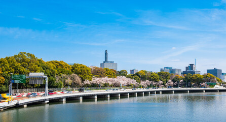 東京　青空と都市風景