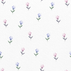 seamless tiny watercolour flower pattern background , greeting card