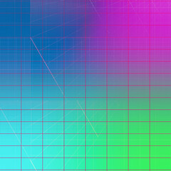 Abstract glitch art grid background image.