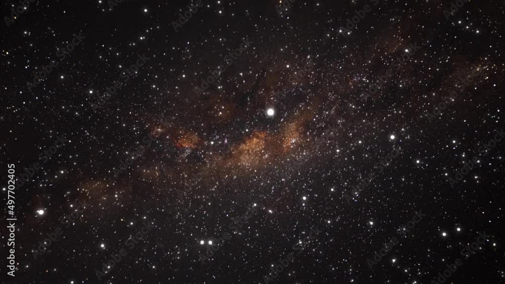 Wall mural infinity of galaxies and stars throughout the universe. seamless looped repetitive animation flight 