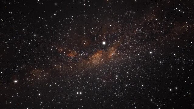 Infinity of galaxies and stars throughout the universe. Seamless looped repetitive animation flight through the constellations in the vast space. Background for scientific theme. High quality 4k