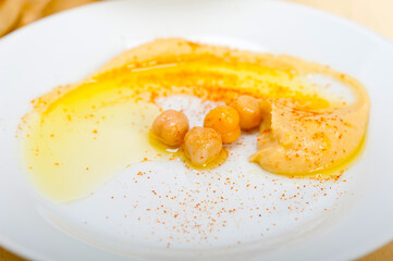 Hummus with pita bread