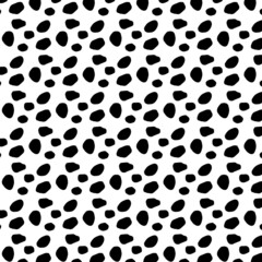 Dalmatian print pattern animal Seamless. Dalmatian skin abstract for printing, cutting  and more.