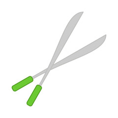 Garden tool vector gardening equipment scissor of gardener farm collection or farming illustration isolated on white background