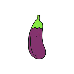 Doodle colored eggplant.
