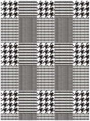 グレンチェック柄総柄