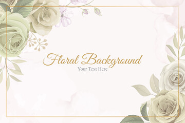 Beautiful flower background with soft colors