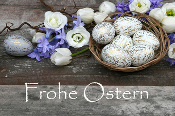 Osterkarte: Frohe Ostern	