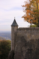 Historisches Bauwerk in der Festung Königstein in der Sächsischen Schweiz	