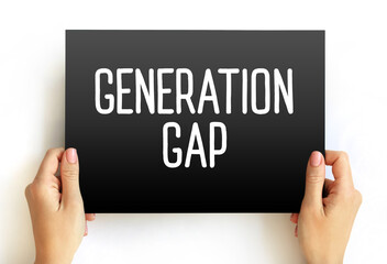 Generation gap - difference of opinions between one generation and another regarding beliefs,...