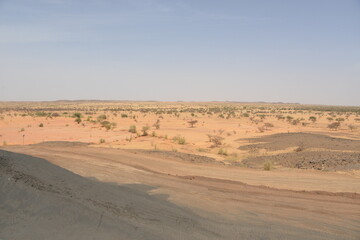 Fototapeta na wymiar le desert nord du burkina faso