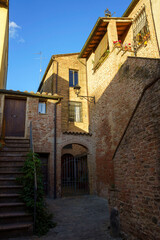 Fototapeta na wymiar Buonconvento, medieval city in Siena province