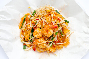 Thai food, Stir-fried rice noodles (Pad Thai)