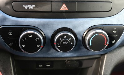 Photo of car dashboard.