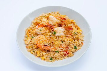 Prawn and egg fried rice