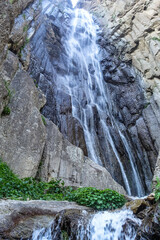 Abai-Su waterfall. North Caucasus, Kabardino-Balkaria June 2021.