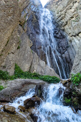 Abai-Su waterfall. North Caucasus, Kabardino-Balkaria June 2021.