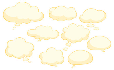 Obraz premium Speech bubble templates on white background
