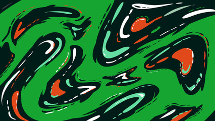 green abstract movement flowing wave fluid background illustration wallpaper artwork mural texture template