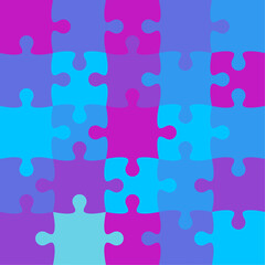 Fototapeta na wymiar Jigsaw puzzle vector