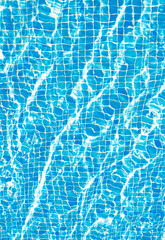Pool blue water minimalist fashion background. Relax, vacation, spa concept