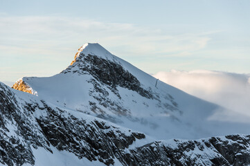 Mountains ski resort Kaprun Austria - nature and sport backgroun