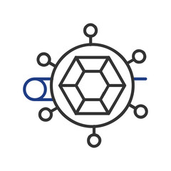 Fototapeta premium Brooch Icon