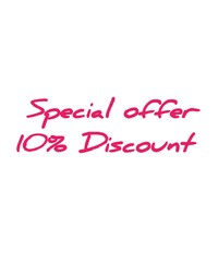 Special offer 10 percent discount icon business label sticker white background