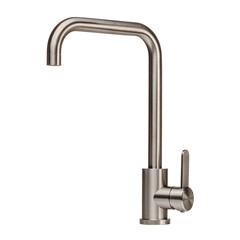 Water faucet on a white isolated background. Faucet for washbasin, kitchen, bathroom, shower.