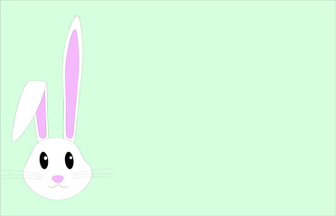 Bunny rabbit banner vector