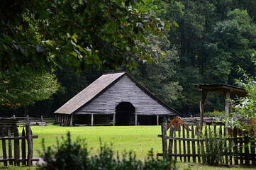 Historischer Bauernhof in den Great Smoky Mountains, Tennessee