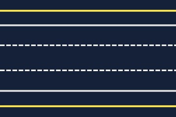 Illustration of straight highway road 