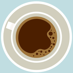 Vector illustration of a coffee cup. Vector illustration of espresso