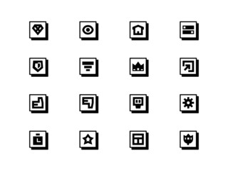 Neubrutalism Icons Set #4