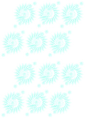 Decorative ice blue pattern with stars
