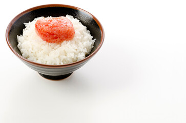 辛子明太子とごはん