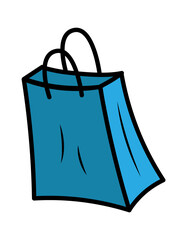 Shopping bag icon. Vector illustration