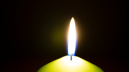 Candle flame in the dark_06