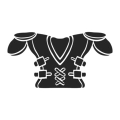 Hand drawn icon Football armor