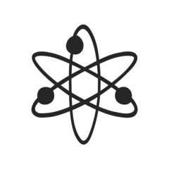 Hand drawn icon Atom structure
