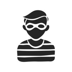 Hand drawn icon Burglar