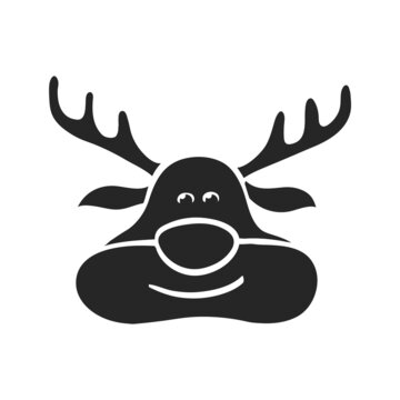 Hand drawn icon Reindeer
