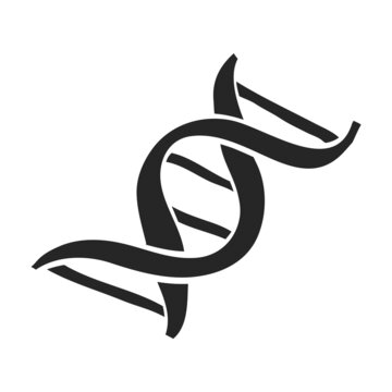 Hand drawn icon DNA strands