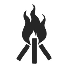 Hand drawn icon Camp fire