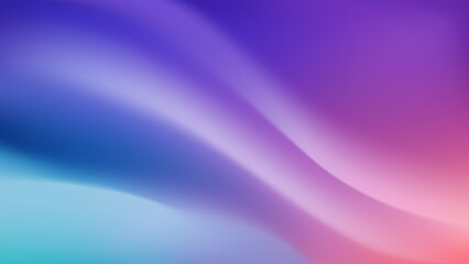 Abstract bright gradient background. Vector wallpaper in pink, purple, blue colors. Illustration of colorful blurred ultraviolet waves.